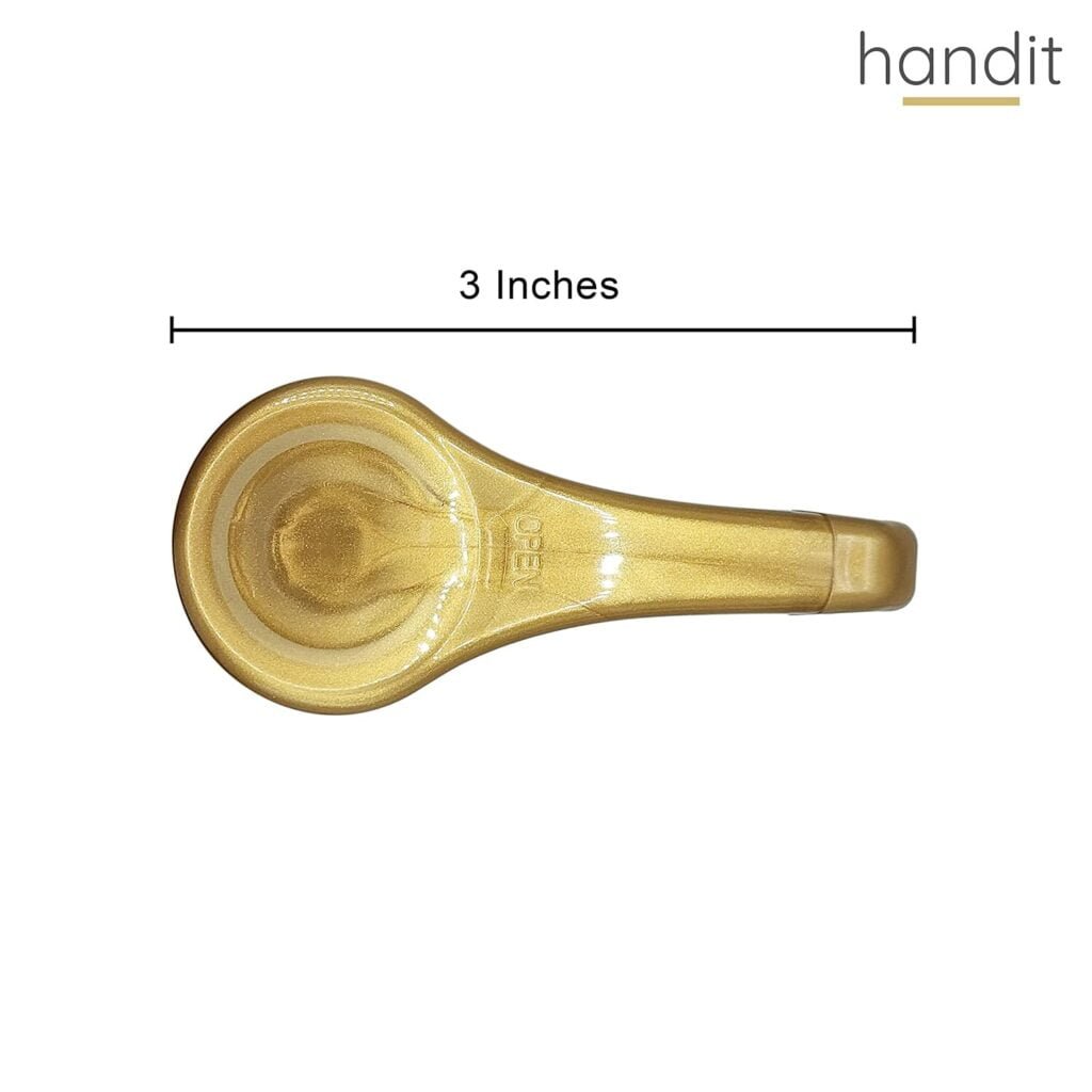 HANDIT - Gold Coffee Syrup Pumps | Fits Liter 750ml / 25-4oz Syrups Torani, DaVinci, Jordans Skinny (Monin 33.8oz Plastic Bottles) (4 Pack)