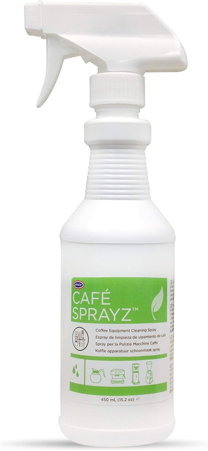 urnex cafe sprayz coffee equipment cleaning spray review
