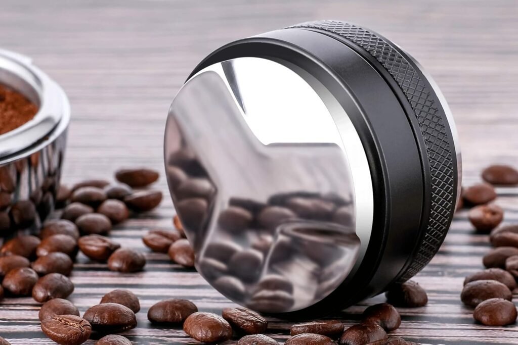 53mm Coffee Distributor  Tamper, Apexstone 53mm Coffee Distributor  Hand Tamper, Dual Head Coffee Leveler for 54mm Breville Portafilter, Adjustable Depth