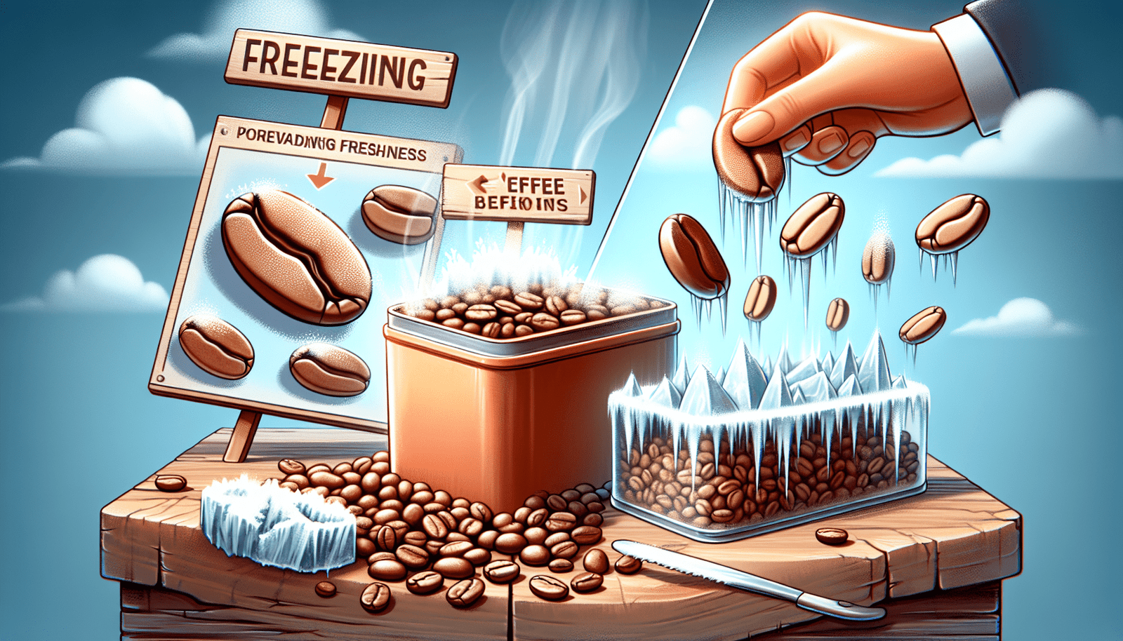 can you freeze coffee beans