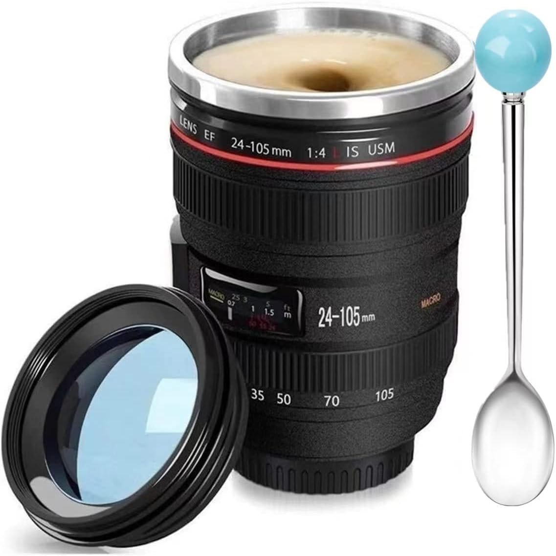 chasing y camera lens coffee mug fun photo stainless steel lens mug thermos great gifts for photographershome suppliesfr