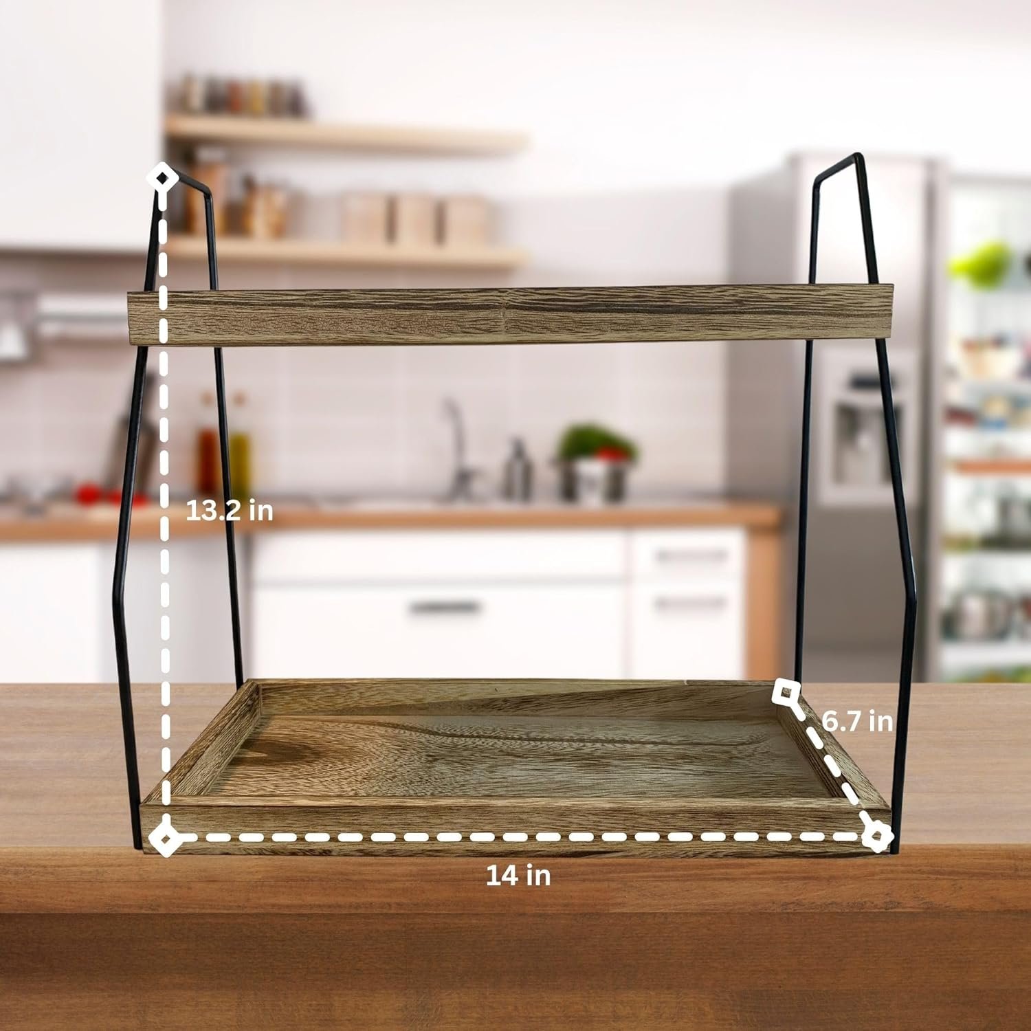 coffee organizer for countertop ideal for coffee bar station essential coffee accessories organizer for countertop use 2
