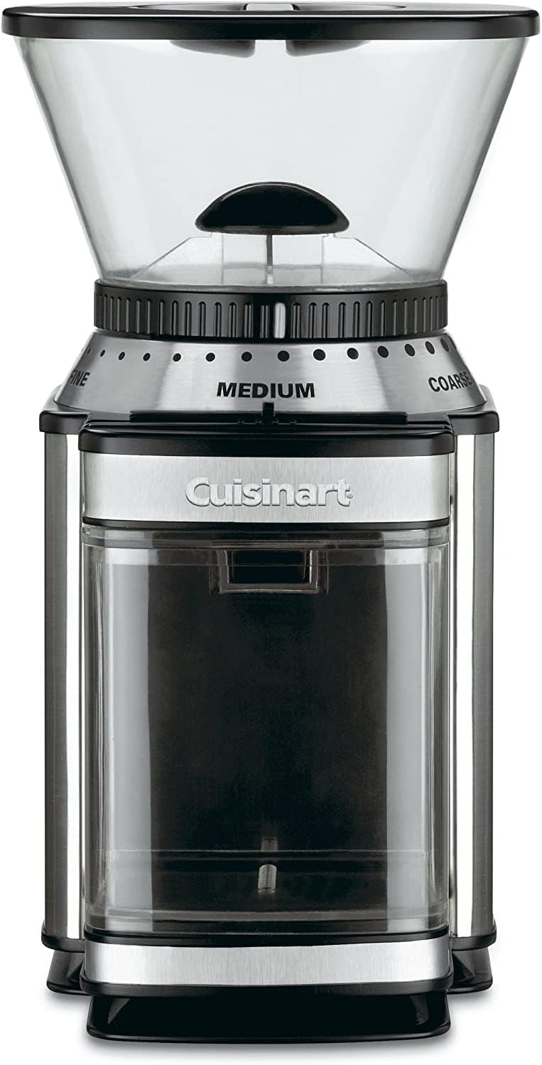 cuisinart coffee grinder electric burr one touch automatic grinder with18 position grind selector stainless steel dbm 8p 1